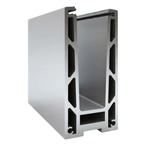 Kozza KF 1000 – aluminiumprofil U för helglasräcken 5000 mm med dränering