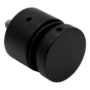 PINOX punktfäste rotula för glas ø 50 mm svart matt – för plana ytor, gänga M10