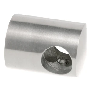 PSG genomgående balustradbeslag för stång ø 10 mm – AISI 304 satinerad, montage till plan yta