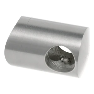 PSG genomgående balustradinfästen för stav ø 12 mm – rör 42,4 mm AISI 316 satin