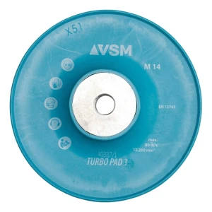 VSM Turbo Pad 3 – ribbad bricka för fiberskivor 125 mm M14