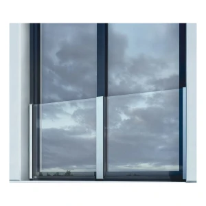 Kozza KB5100 – komplett fransk balkong i aluminium H1100 mm, glas 10–11,52 mm, matt anod