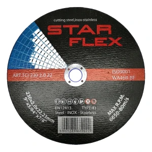 Star Flex kapskiva för stål och INOX 230×2,0 mm plan Type 41