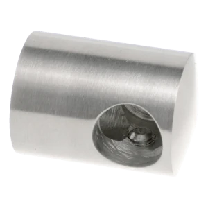 PSG vänster slutfäste för räcke till stav fi 12 mm – rostfritt stål AISI 304 polerat