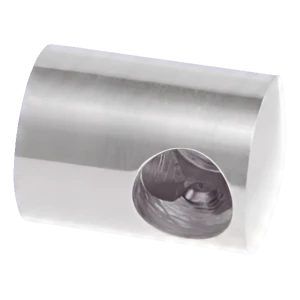 PSG vänster ändbeslag för räcke för stång fi 12 mm – rostfritt stål AISI 304 satin