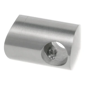 Genomgående räckesfäste fi 12 mm för rör 42,4 mm – rostfritt stål AISI 304 satinerad