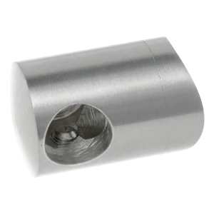 PSG höger slutfäste för räckverk för stång fi 12 mm till rör fi 42,4 mm – rostfritt stål AISI 304 satinerat