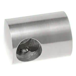 PSG slutfäste höger balustradfäste för stång fi 12 mm – montering mot plan yta, AISI 304 satinerad