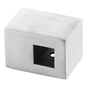 PSG genomgångsbeslag för balustrad för stång 10x10 mm – montering till yta, AISI 304 satinerad