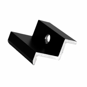 Ändklämma H32 Aluminium 6060 Hål M8 Anodiserad