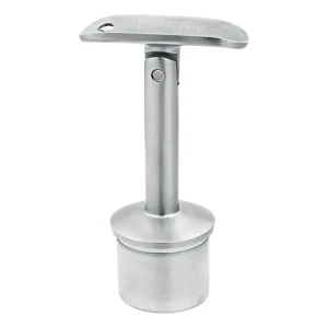 Ledstöd för räcke med fog, limmad 42,4 mm – rostfritt stål AISI 304 blank