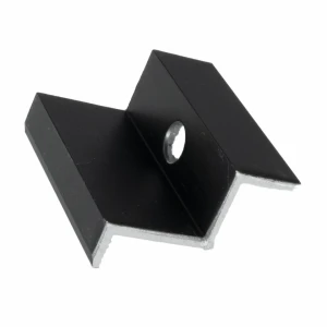 Ändklämma H35 Aluminium 6060 Hål M8 Anodiserad