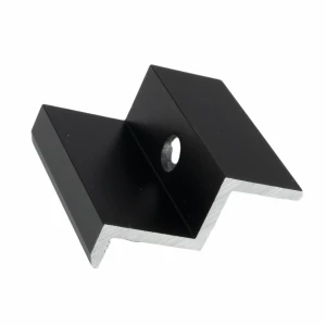 Ändklämma H40 Aluminium 6060 Hål M8 Anodiserad