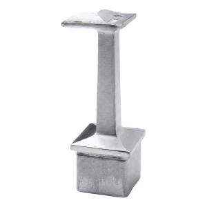 Hörnutstöd för handledare 42,4 mm till stolpe 40x40 mm – rostfritt stål AISI 304 satin