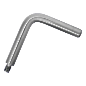 Räckesstöd 90° fi 12 mm 75×75 mm – rostfritt stål AISI 304 satinerad