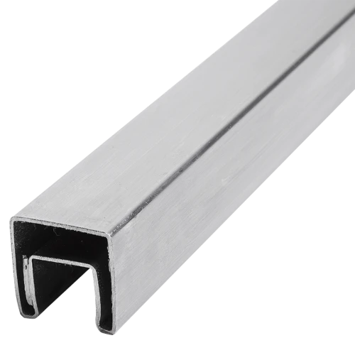 PSG Glasräcke påmonterat 40x40 mm AISI 304 satäng – 2500 mm 001-082 (1)