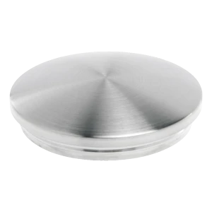 Konvex insticksplugg för räckerör Ø42,4 mm – rostfritt stål AISI 304 satinfinish