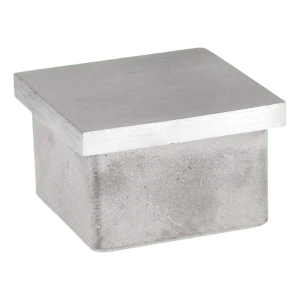 Insticksdyna för fyrkantsrör 40×40×2 mm – rostfritt stål AISI 304 satinerad