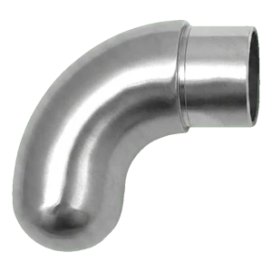 PINOX räckesavslutning – stängt runt knä 42,4 mm satin