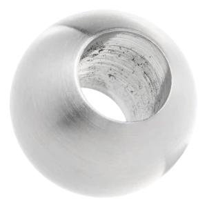 Genomgångskula för balustrad fi 25 mm / hål 12 mm, rostfritt stål AISI 304 satinfinish