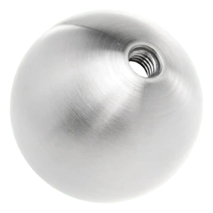 Infästbar balusterkula ø50 mm rostfritt stål AISI 304 satinerat, gänga M8