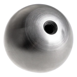 Påskruvad massiv kula ø 25 mm för balustrad – rostfritt stål AISI 304 satin, gänga M8