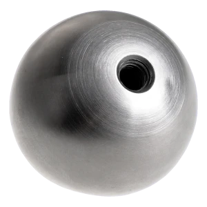 Skruvad solid kula för räcke fi 30 mm gänga M6 rostfritt stål satin