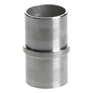 Rak inkopplingskoppling för räcke 48,3 mm inklistrad – rostfritt stål AISI 304 satinerad