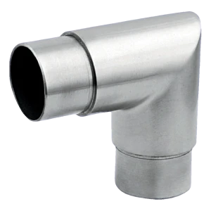 Skarpt räckesbåge 90° inklämd ⌀42,4 mm – rostfritt stål AISI 304 satinborstad