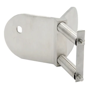 PINOX hörn-utvändigt fäste för balkongstolpe 42,4 mm – AISI 304 satinerat