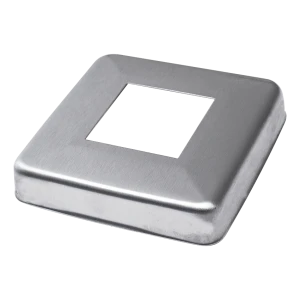 Kvadratisk stålkapsel för balustradprofil 40x40 mm – 85x85 mm satinerad