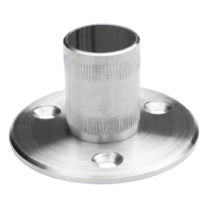 PINOX – pelarsockel för balustrad fi42,4 mm för inslåning, rostfritt stål satin