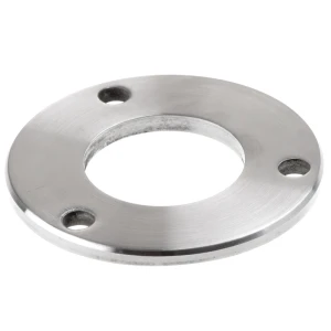 Balustradstolpbas för svetsning fi 85 mm – rostfritt stål AISI 304 satin, system 42,4