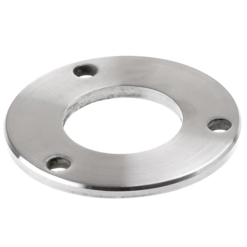 Balustradstolpbas för svetsning fi 85 mm – rostfritt stål AISI 304 satin, system 42,4 001-188 (1)