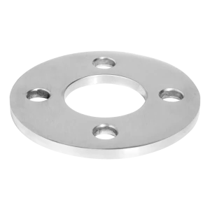 Stolpbas för räckesstolpe för svetsning fi 100 mm – rostfritt stål AISI 304 satinborstad