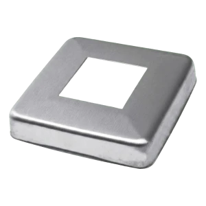 Maskeringsrosett för profil 40x40 mm – rostfritt stål AISI 304 satinerad