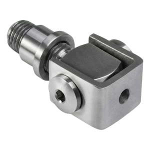 Justerbart gångjärn för svetsning M12 – rostfritt stål AISI 304, satinerat