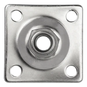 PSG gångjärnsplatta justerbar M16 80×80 mm – rostfritt stål AISI 304