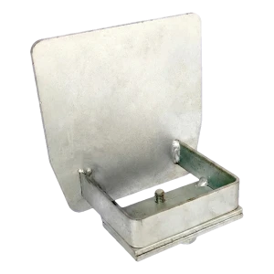 PSG slutstycke för körskena till skjutport – skena 140×140 mm stål