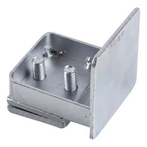 PSG rälsprofilavslutning för självbärande skjutgrind 60×60 mm – galvaniserad