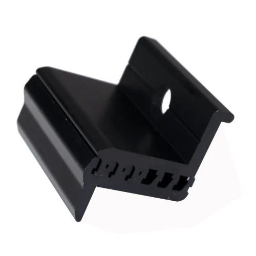 Ändklämma - Justerbar genom glidande spår 30-50 mm - Anodiserad PV-03-21