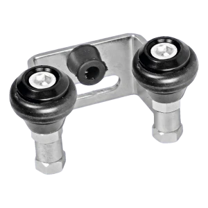 PSG övre fäste för skjutport med gummerade rullar – delning 80 mm