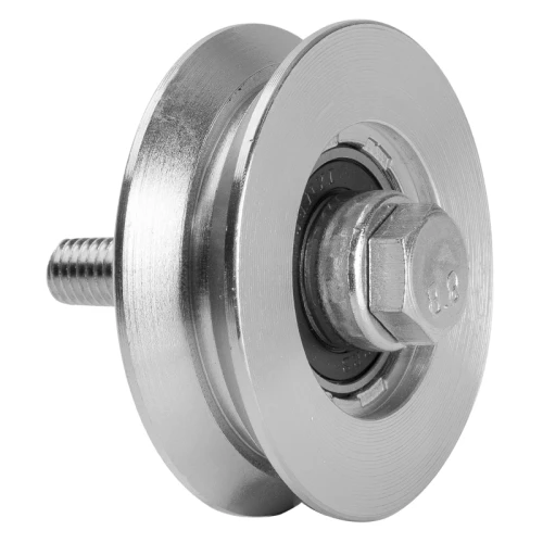 PSG Löphjul V fi 70×20 mm galvaniserat stål för skjutgrind med rälsystem 001-295 (1)