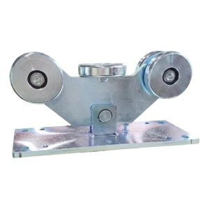 PSG porthjul med 5 rullar för skena 140 mm – stålrullar ⌀126 mm