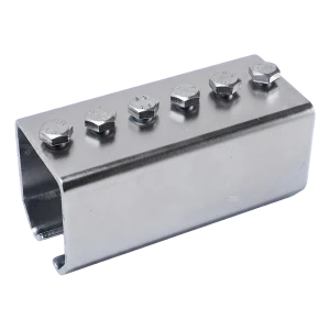 PSG kopplingsstycke för hängande grind körskenor 59×62 mm galvaniserad