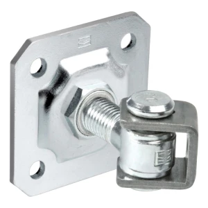 Comunello – justerbart gångjärn för flyglar M20, monteringsplatta 100×100 mm