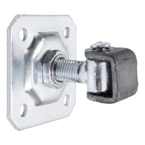 PSG justerbar gångjärn för flygeldörrar M20 med skylt 100×100×4 mm